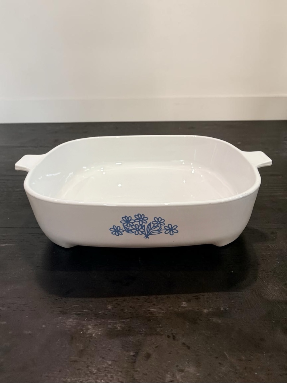 VTG Blue Cornflower Corning Ware 68-8100 Montgomery Ward Browner Grille No Lid